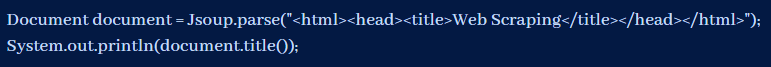 用JSoup在Java中解析HTML1