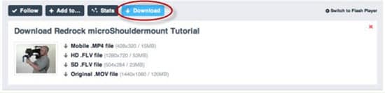 在 Mac 上下载 vimeo