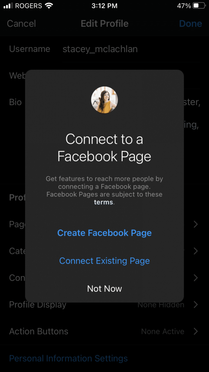 连接到 Facebook 页面
