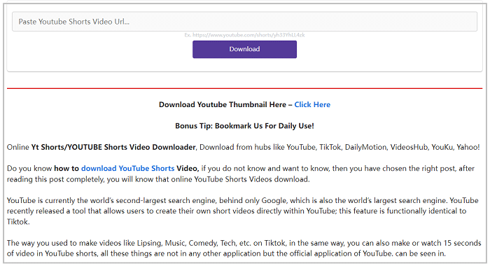 Yt Shorts 视频下载器