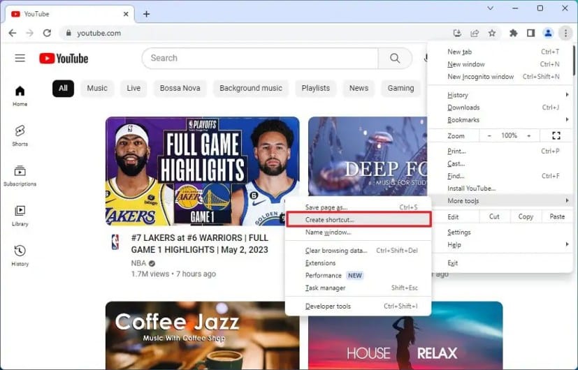 Chrome 安装 YouTube 应用