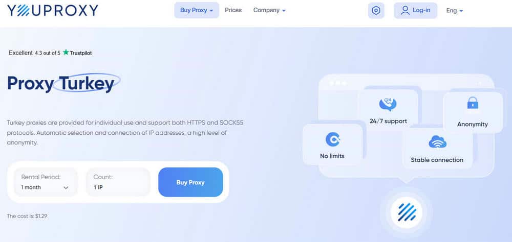 Youproxy 土耳其代理