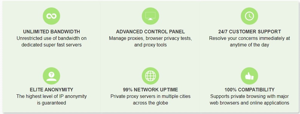 InstantProxies features