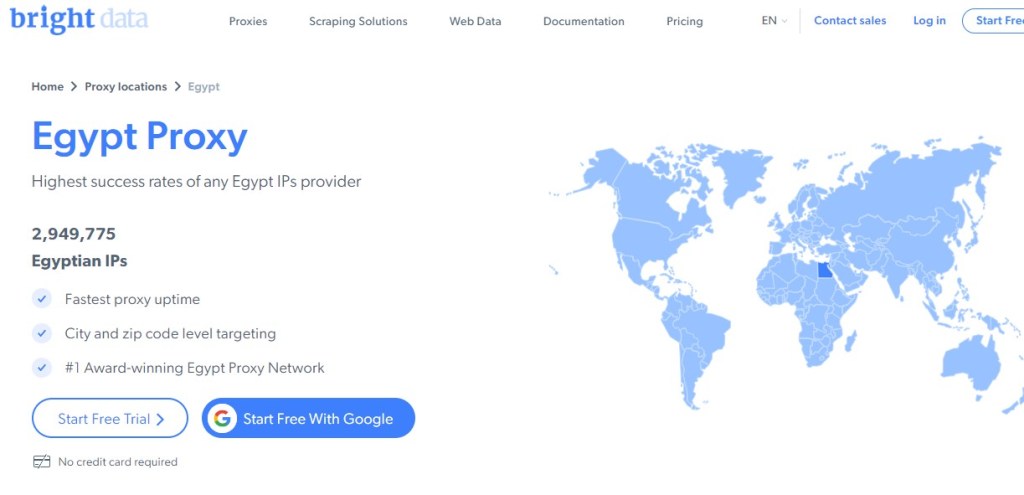 BrightData 埃及代理
